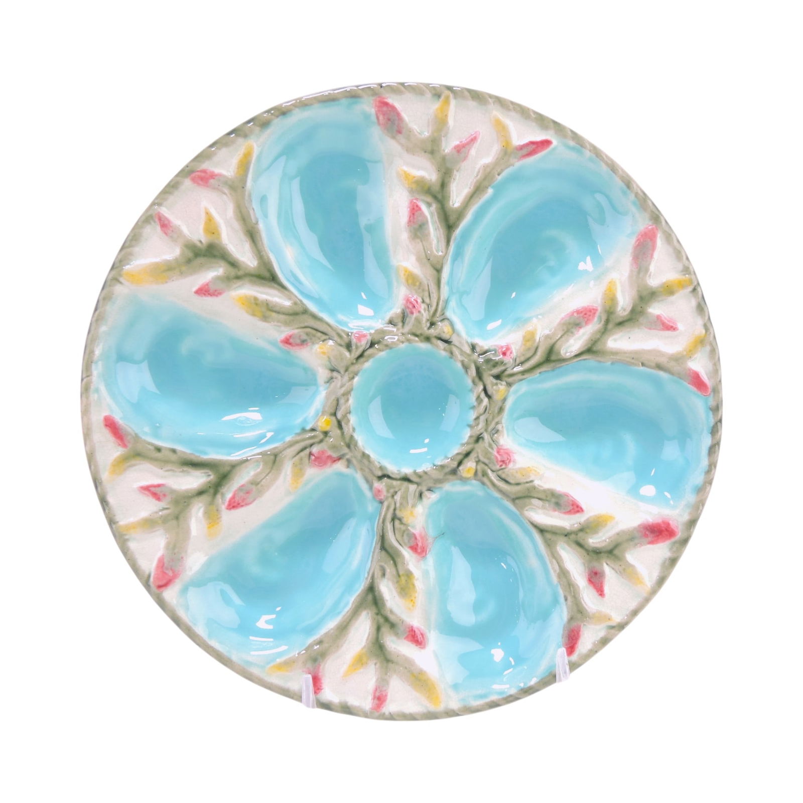 Fielding majolica 6 well oyster plate (1 of 2)