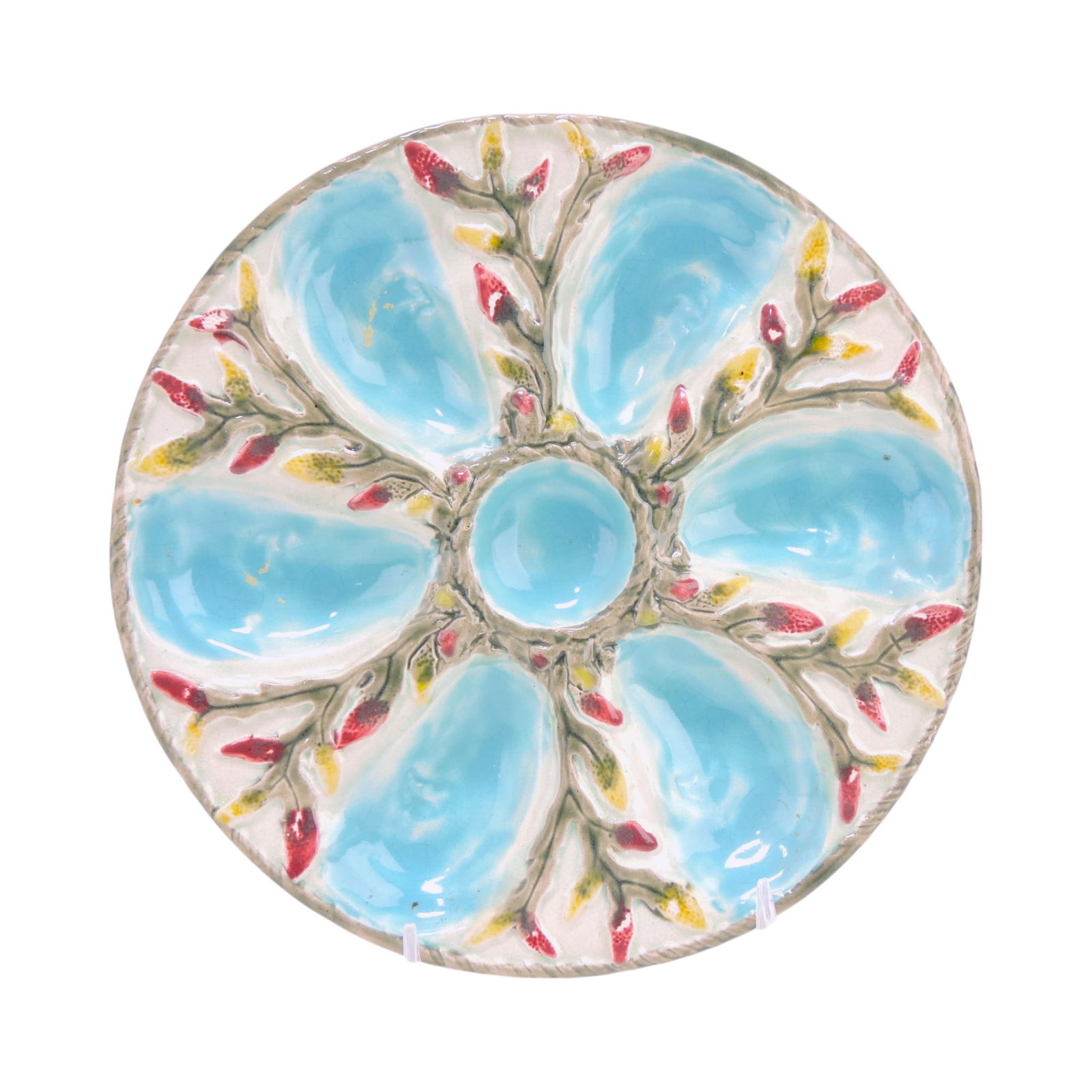 Fielding majolica 6 well oyster plate (1 of 2)