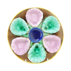 Adams & Bromley majolica 6 well