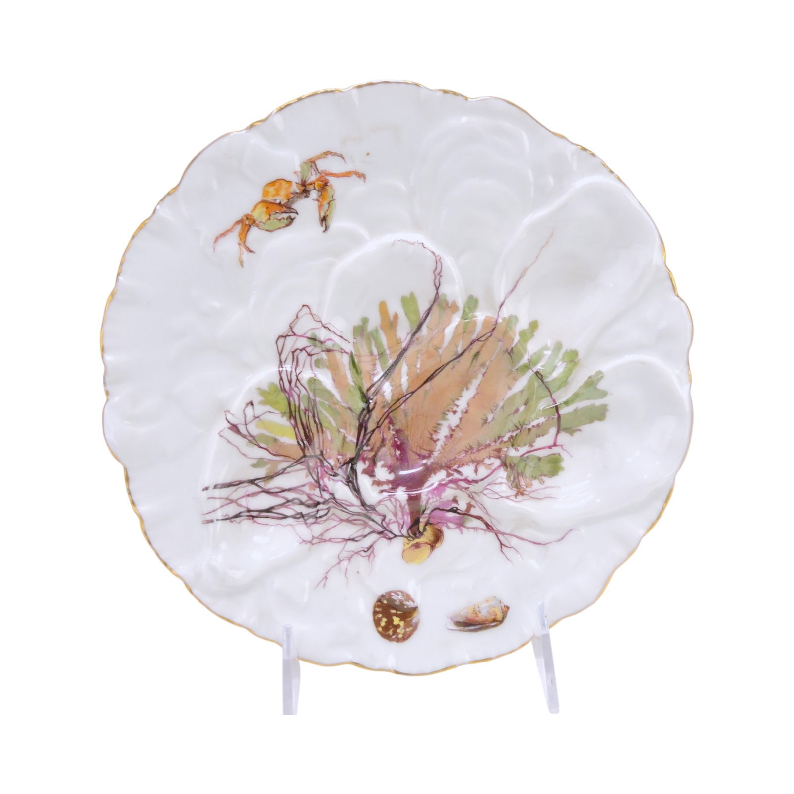 Haviland turkey 5 well oyster plate (1 of 1)