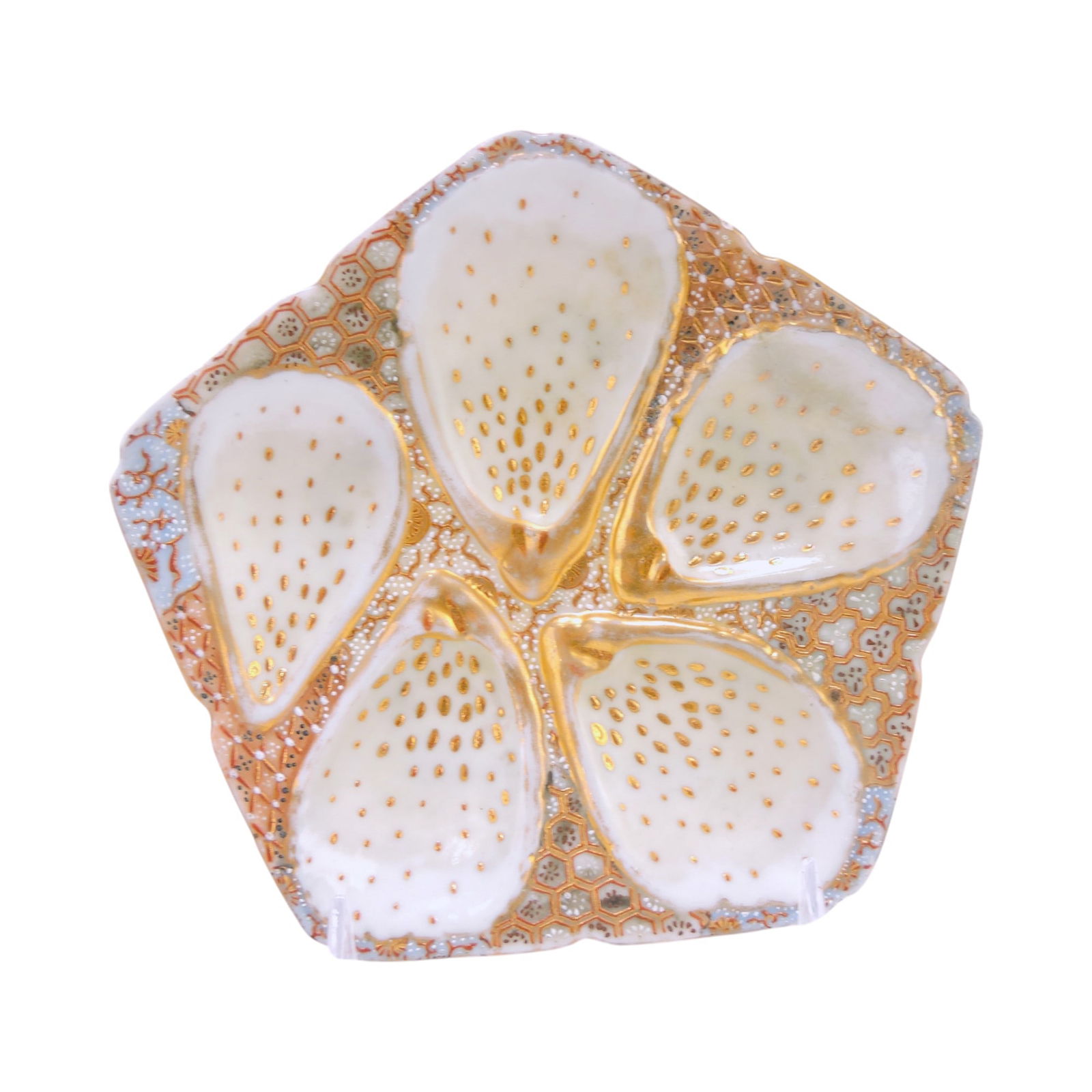 Oriental porcelain 5 well oyster (1 of 2)