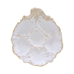 Limoges porcelain 6 well oyster
