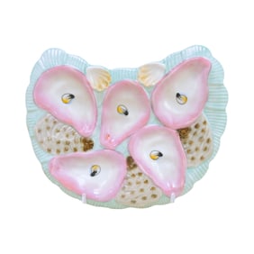 Porcelain crescent shaped 5 well