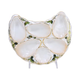 Porcelain crescent shaped 5 well