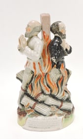 Rare Staffordshire figure of Bishops Ridley and