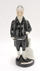 Titled Staffordshire figure of Jemmy Wood,