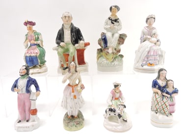 Staffordshire lot of 7 figures to include