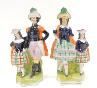 Staffordshire pair of Royalty figures,