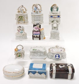 Staffordshire / porcelain lot of 12