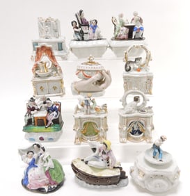 Staffordshire / porcelain lot of 12