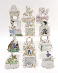 Staffordshire / porcelain lot of 12