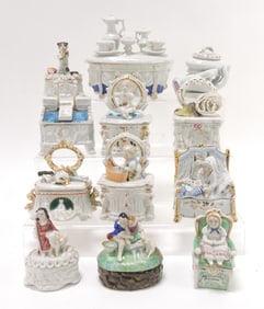Staffordshire / porcelain lot of 12