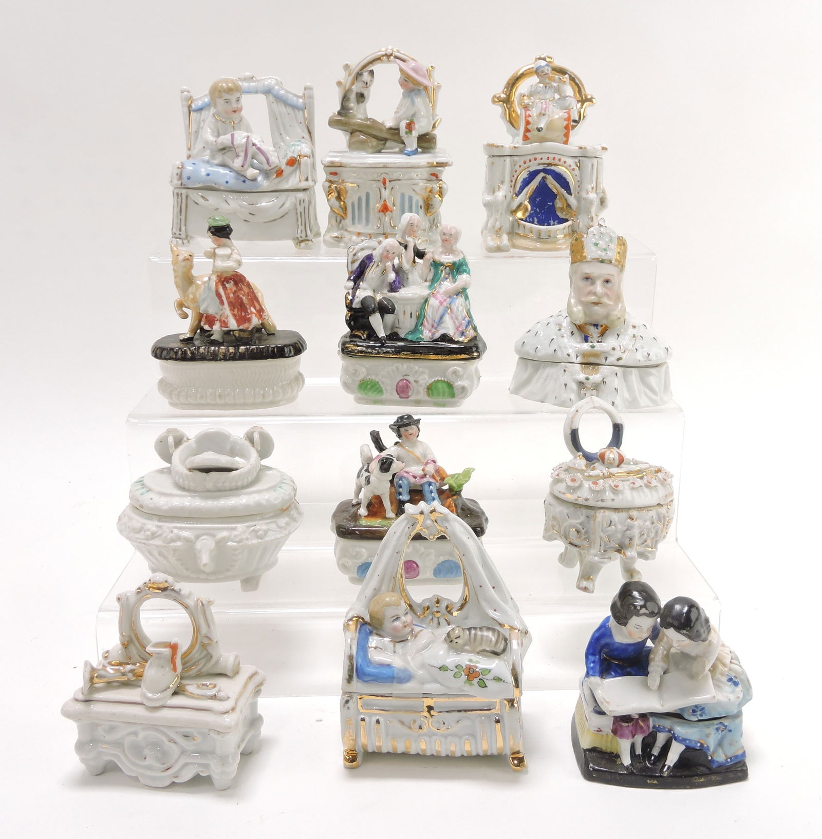 Staffordshire / porcelain lot of 12 (1 of 1)