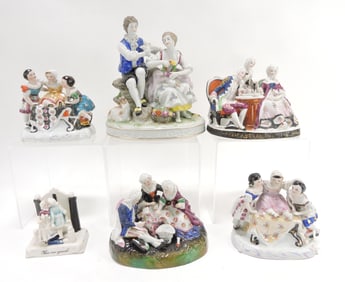 Staffordshire / porcelain lot of