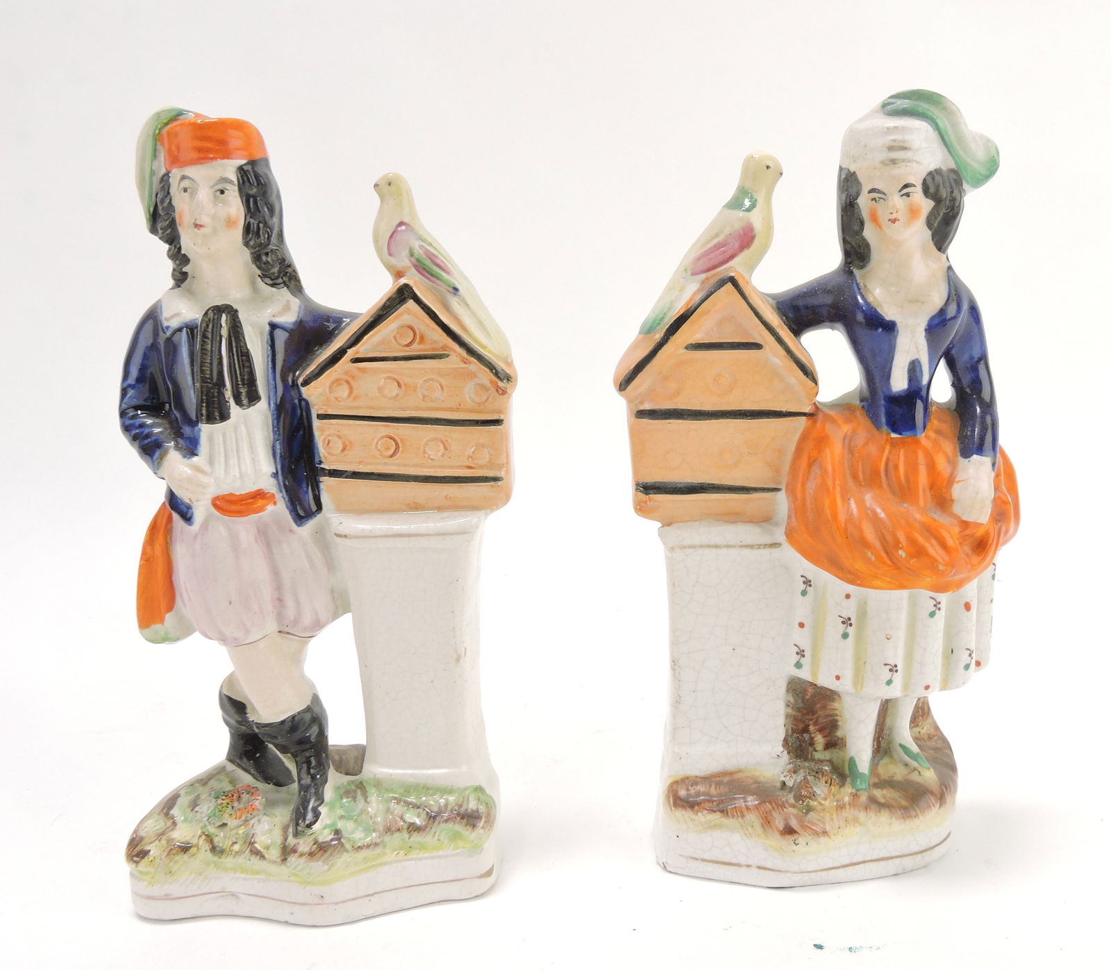 Staffordshire pair of figures with (1 of 1)