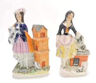 Staffordshire lot of 2 figures with