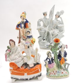 Staffordshire lot of 4 figures,