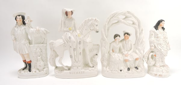 Staffordshire lot of 4 figures,