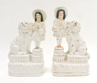 Staffordshire pair of figures