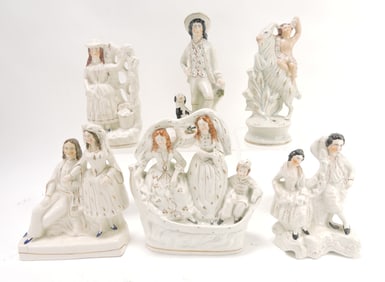 Staffordshire lot of 6 figures,