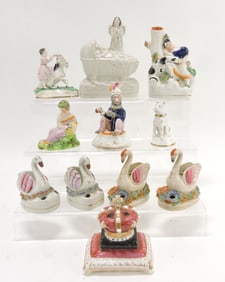 Staffordshire lot of 11 figures,