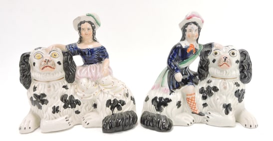 Staffordshire pair of Royal Children