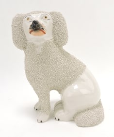 Staffordshire free leg poodle, 9 1/2"
