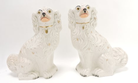 Staffordshire pair of #1 spaniels,