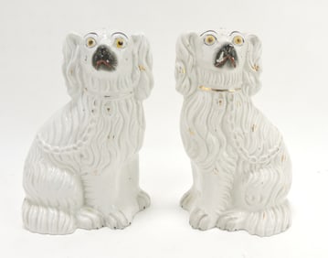 Staffordshire pair of #3 spaniels,