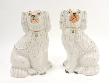 Staffordshire pair of #3 spaniels,