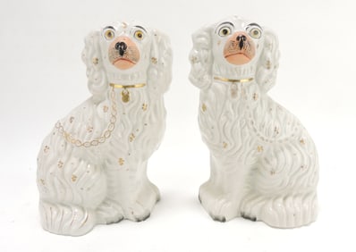 Staffordshire pair of #2 spaniels,