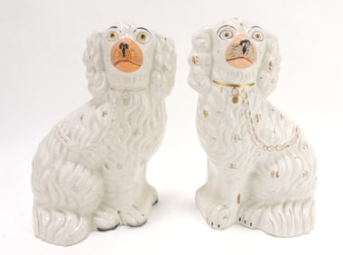 Staffordshire pair of #2 spaniels,