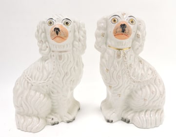 Staffordshire pair of #2 spaniels,