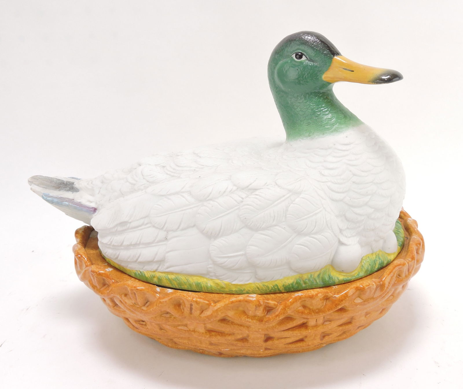 Staffordshire duck tureen, 8 1/2"h, (1 of 1)