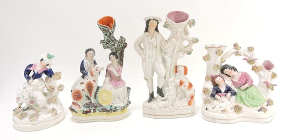 Staffordshire lot of 4 figures,
