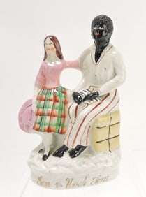 Staffordshire 'Eva & Uncle Tom' figure,