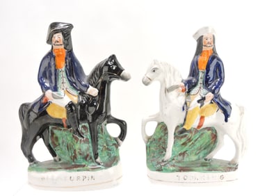 Staffordshire pair of figures,