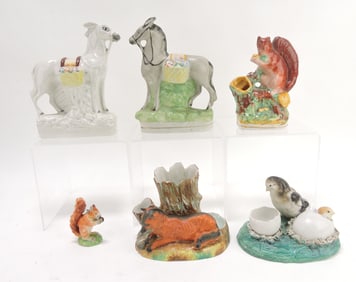 Staffordshire lot of 6 figures,