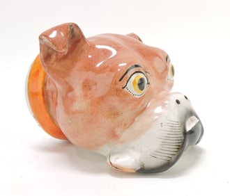 Staffordshire rare bulldog with collar