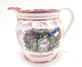 Sunderland pink lustre jug,