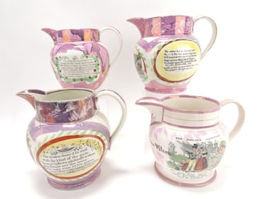 Sunderland pink lustre lot of