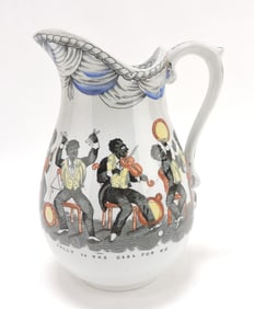 Staffordshire Black Minstrel jug