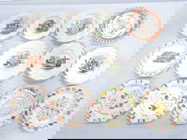 Soft paste lot of 12 plates, ABC,