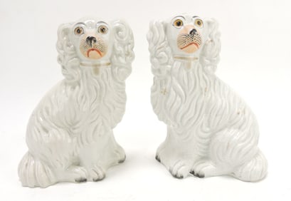 Staffordshire pair of spaniels,