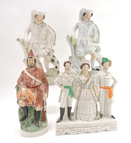 Staffordshire lot of 4 figures,