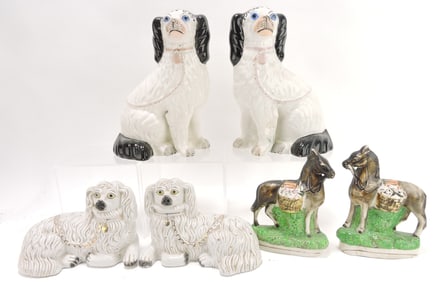 Contemporary Staffordshire lot of