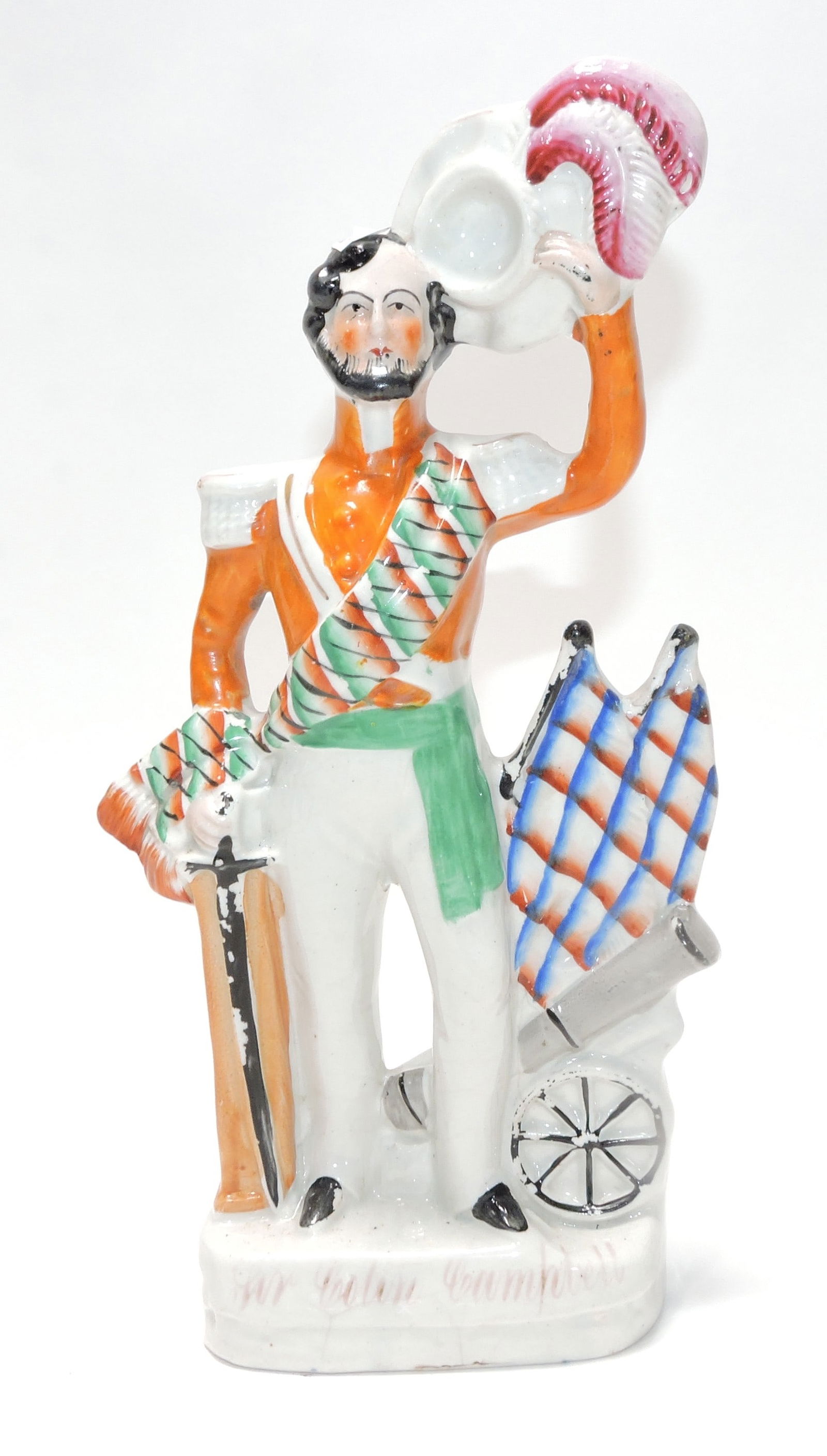 Very rare titled Staffordshire figure of Sir Colin Campbell (1 of 1)