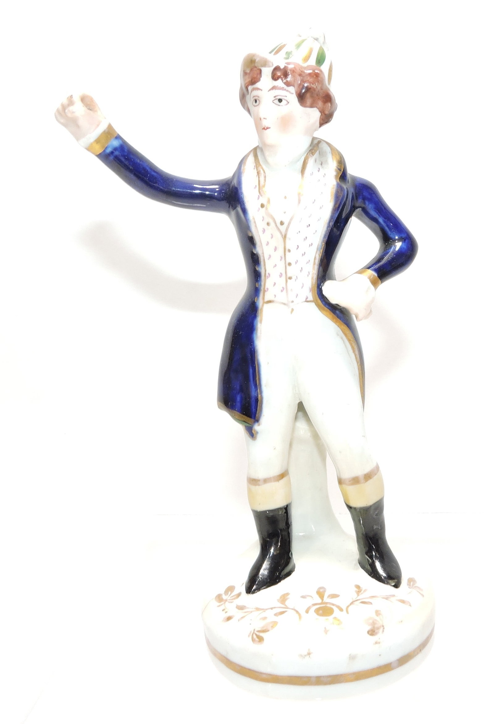Very rare Staffordshire figure of Maria Foote: as Arinette in The Little Jockey, C. 1835-1840, 7 1/2"