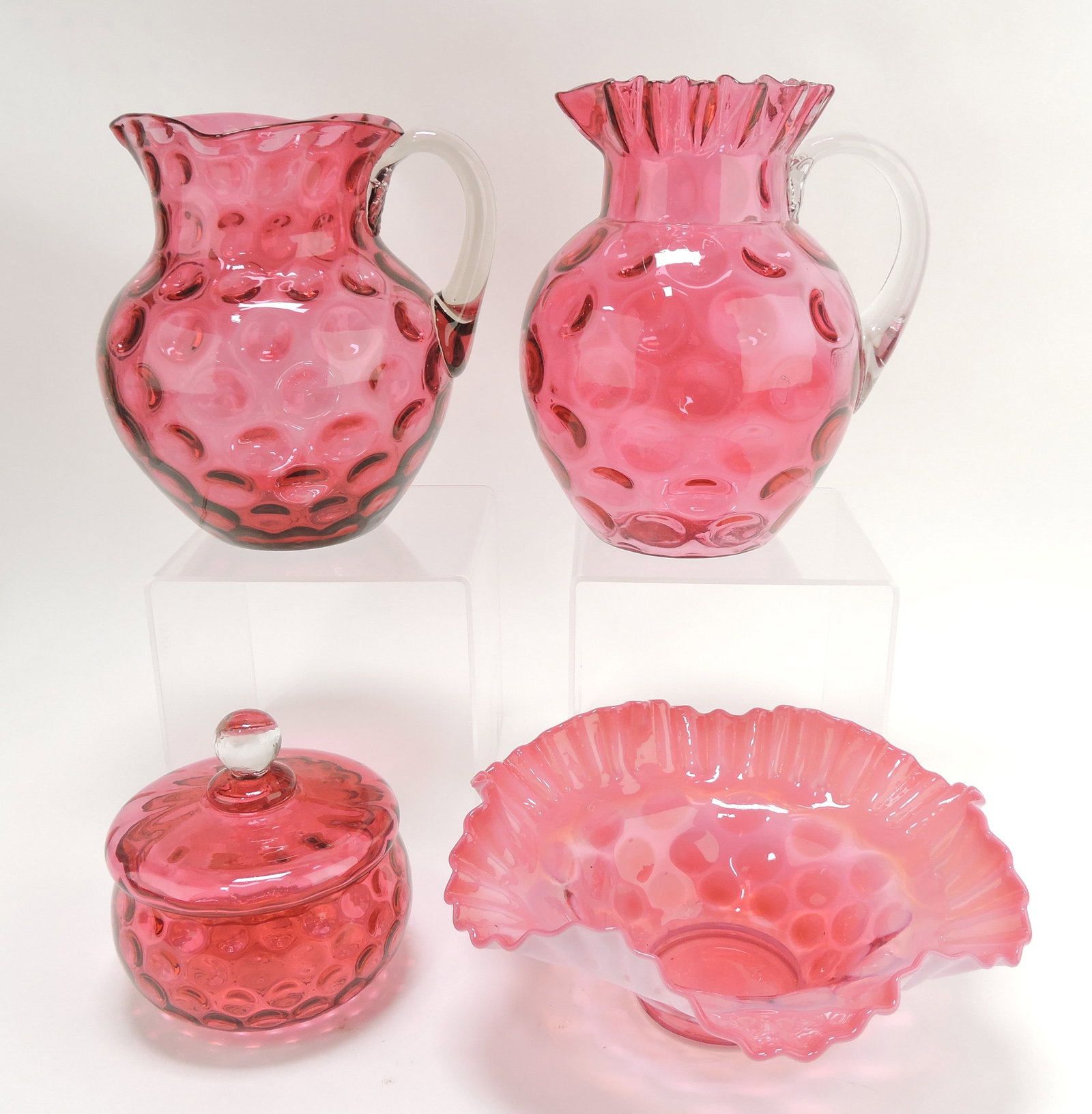 Fenton cranberry lot of 2 water (1 of 1)