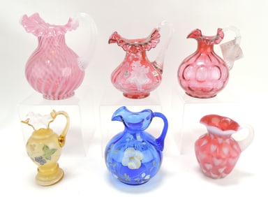Fenton lot of 6 pitchers,